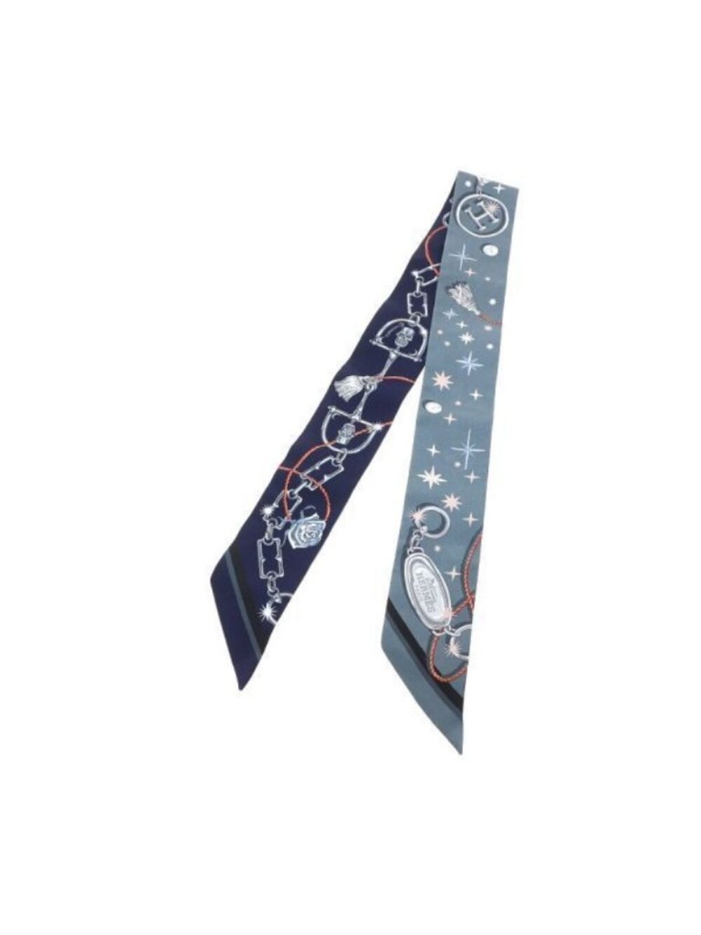 Hermes Twilly Scarf Navy
